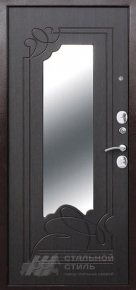 Дверь с зеркалом №63 с отделкой МДФ ПВХ - фото №2