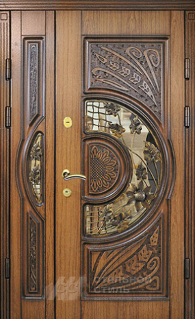 Дверь «Парадная дверь №80» c отделкой Массив дуба
